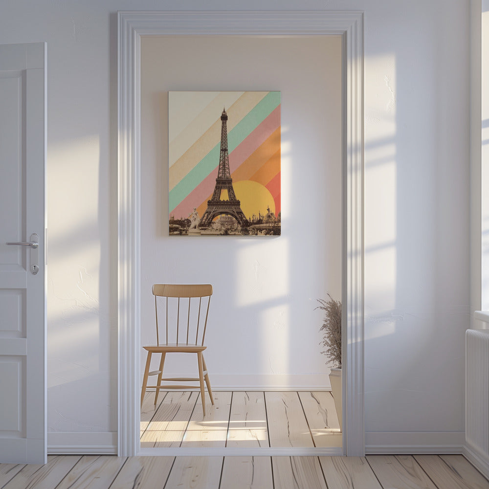 Eiffeltoren Regenboog | Canvas