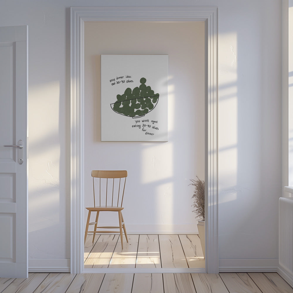 Olive Dinner Delight | Canvas