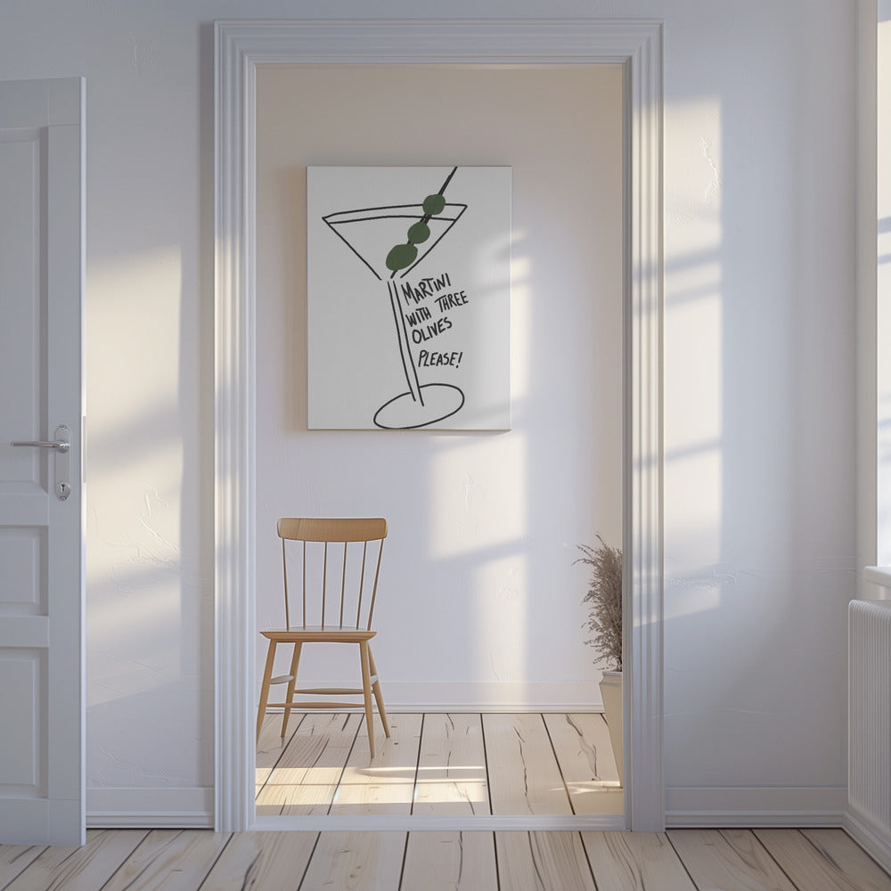 Olijven Trio Martini | Canvas