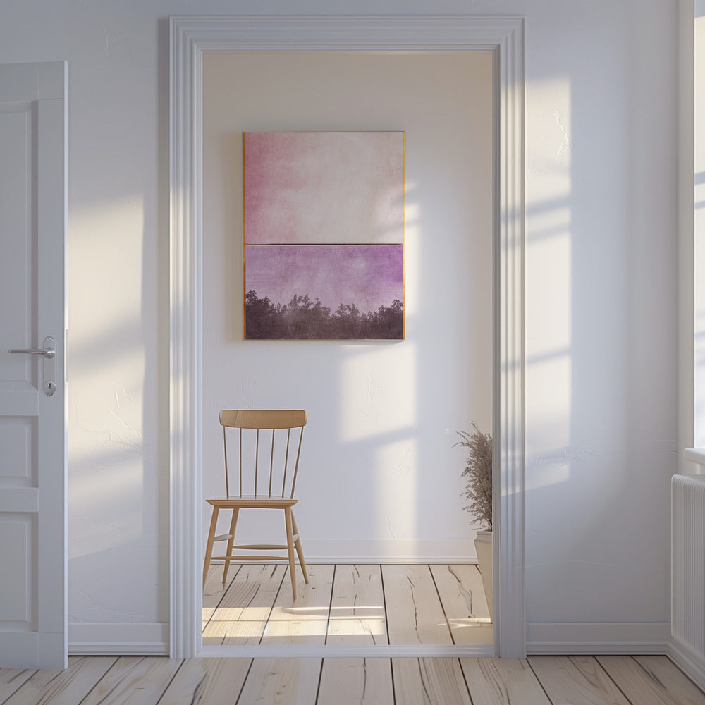 Roze en Geel 1 | Canvas