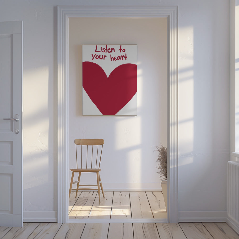 Hartfluistering | Canvas