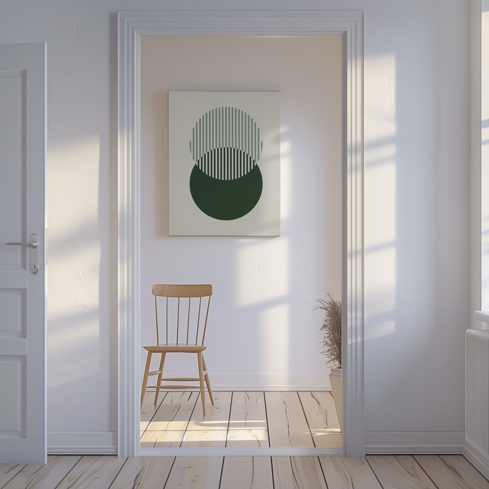Minimale abstracte cirkels III | Canvas