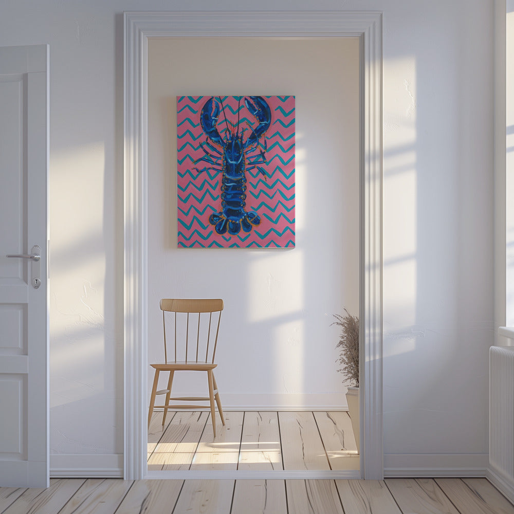 Kreeft op zigzag | Canvas