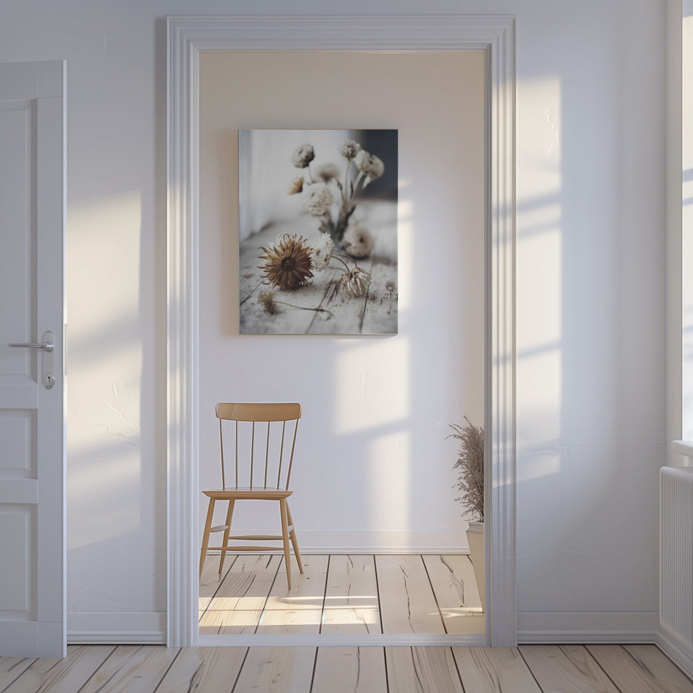 Nostalgische bloemen | Canvas