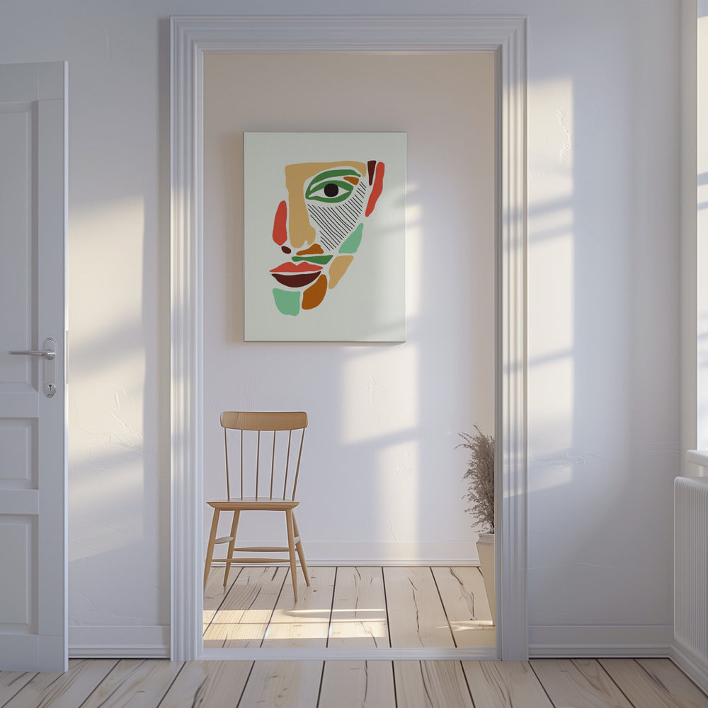 Kleurrijke abstracte gezichten #2 | Canvas