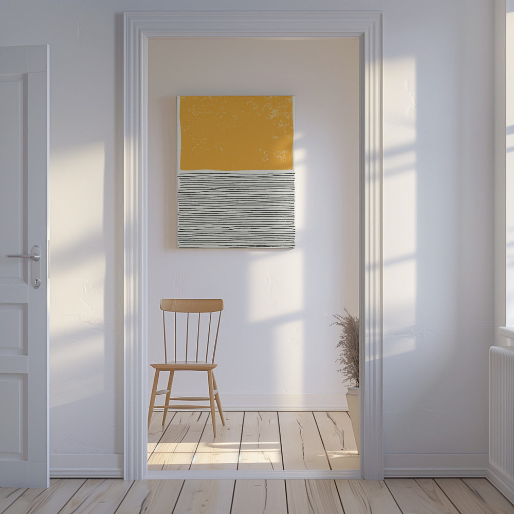 Minimaal Geel | Canvas