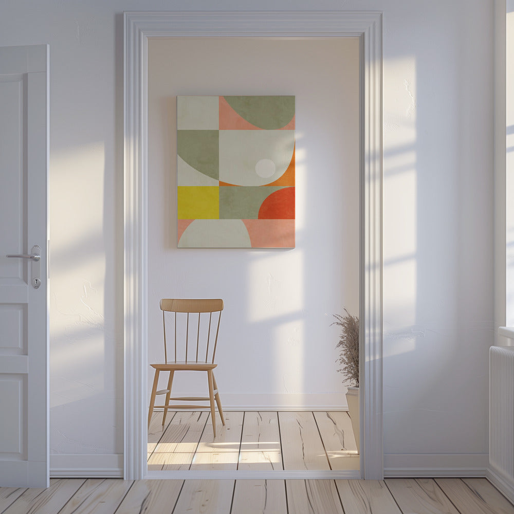 Zomercirkels22 1 V | Canvas
