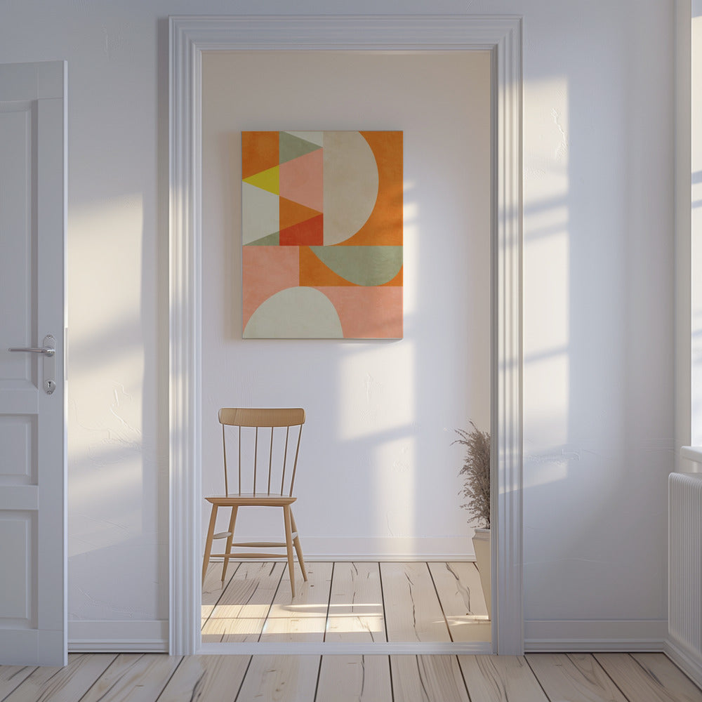 Zomercirkels22 4 V | Canvas