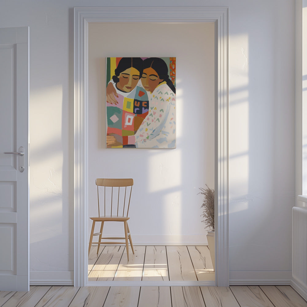 Warme knuffel | Canvas