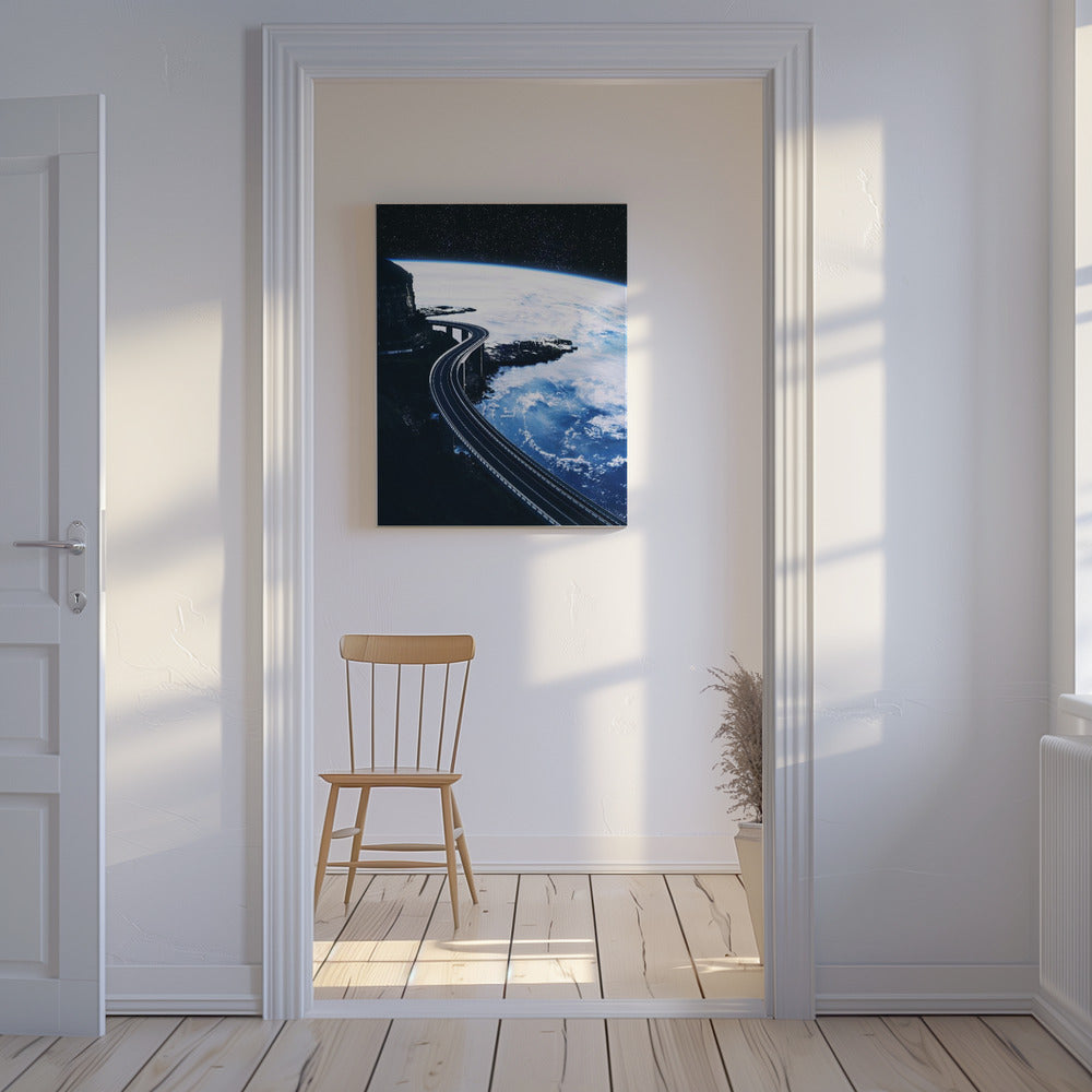 Weg naar oneindigheid | Canvas