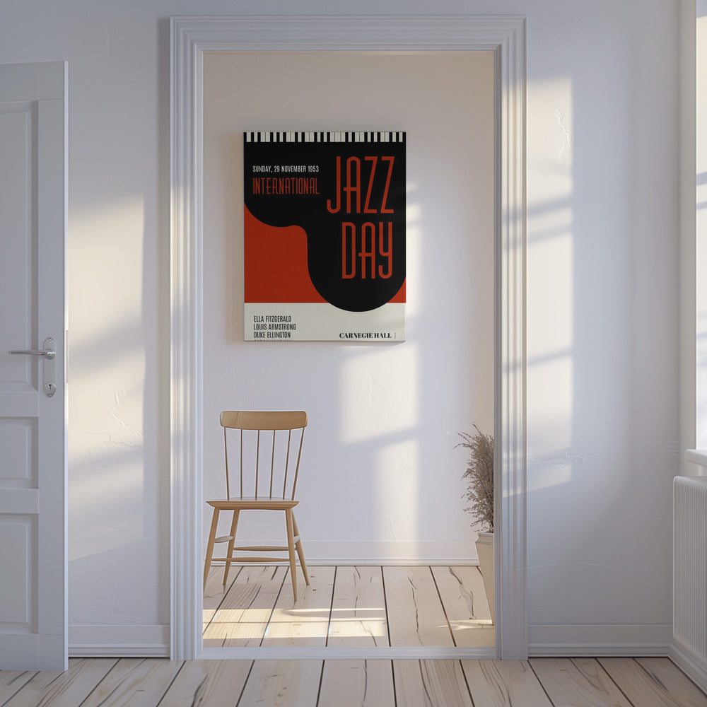 Jazzy Days Dark Red | Canvas