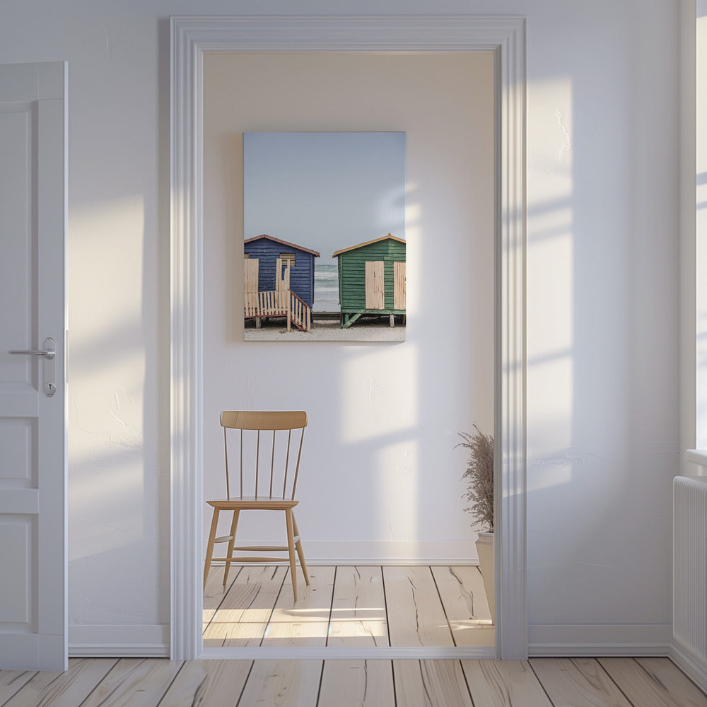 Harmonie van kusthutten | Canvas