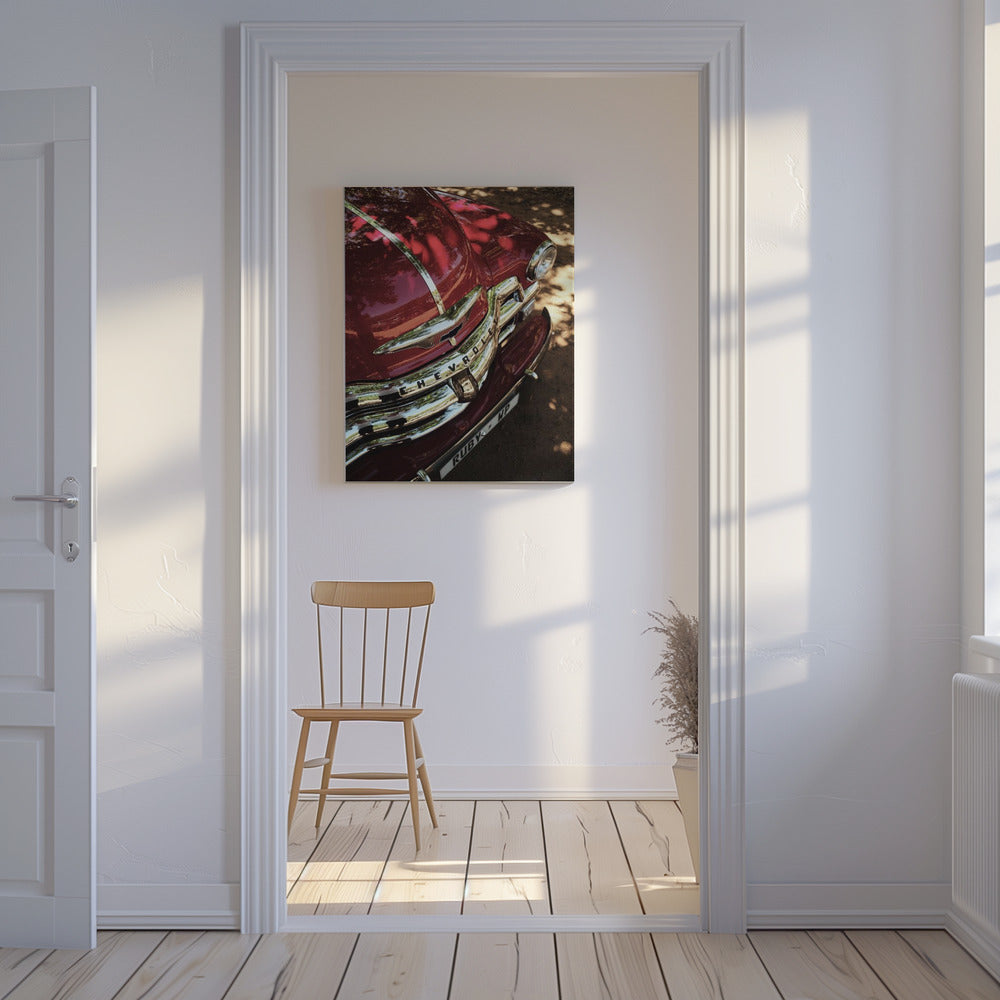 Robijnrode reflectie | Canvas