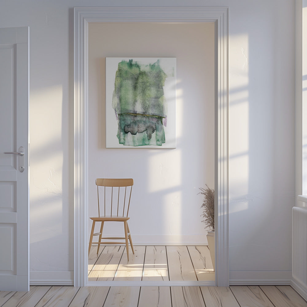 Mistige Groene Dromen | Canvas