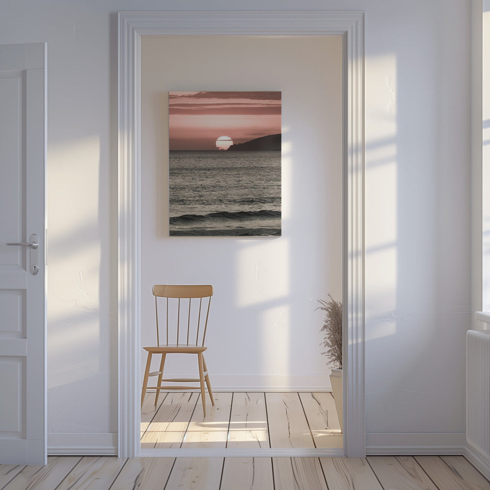 Crimson Horizon | Canvas