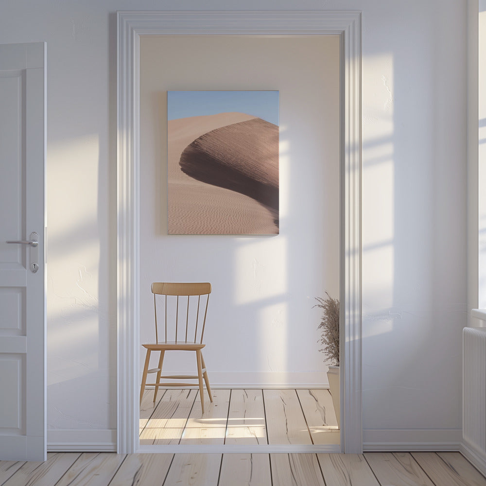 De sierlijke ronding van de woestijn | Canvas