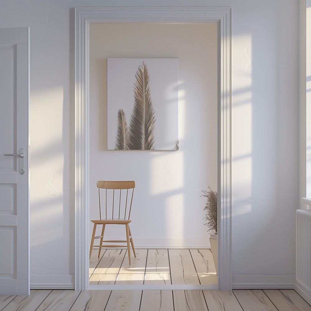 Gouden bladeren hemelwaarts | Canvas