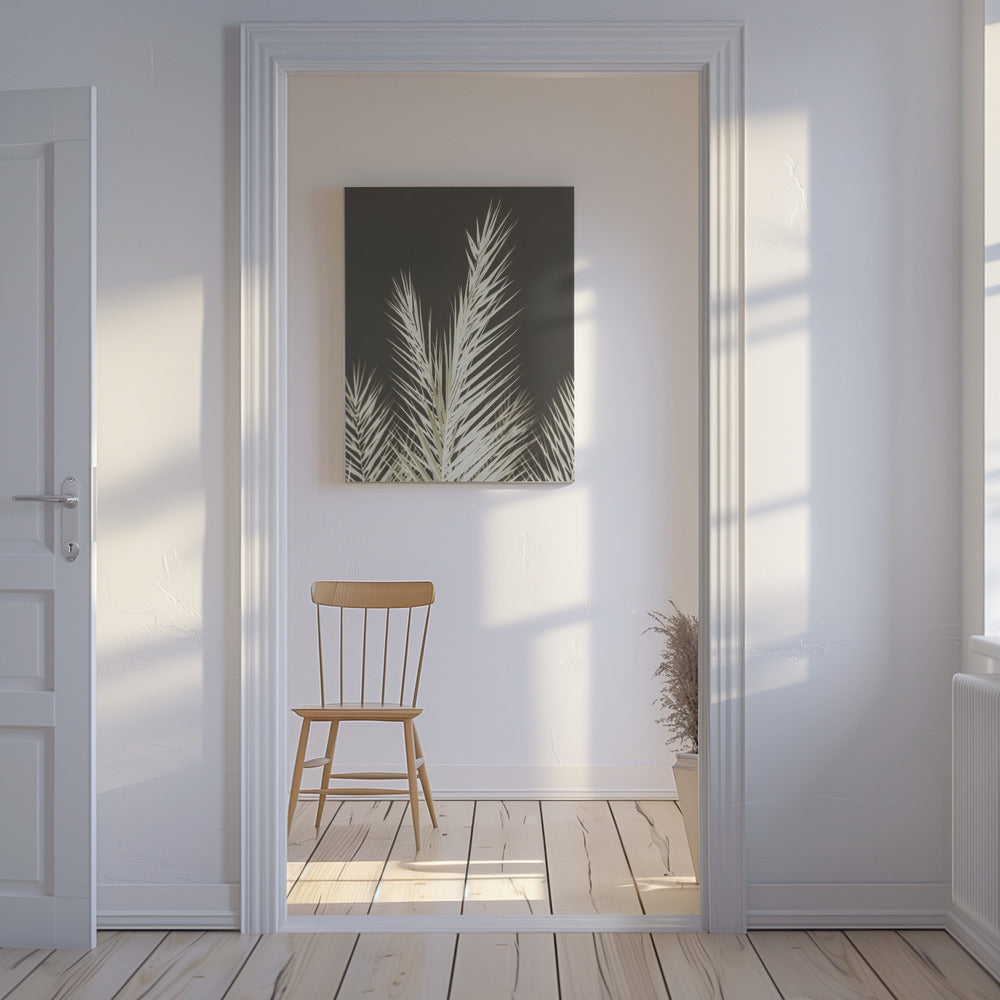 Lichtgevende bladeren | Canvas