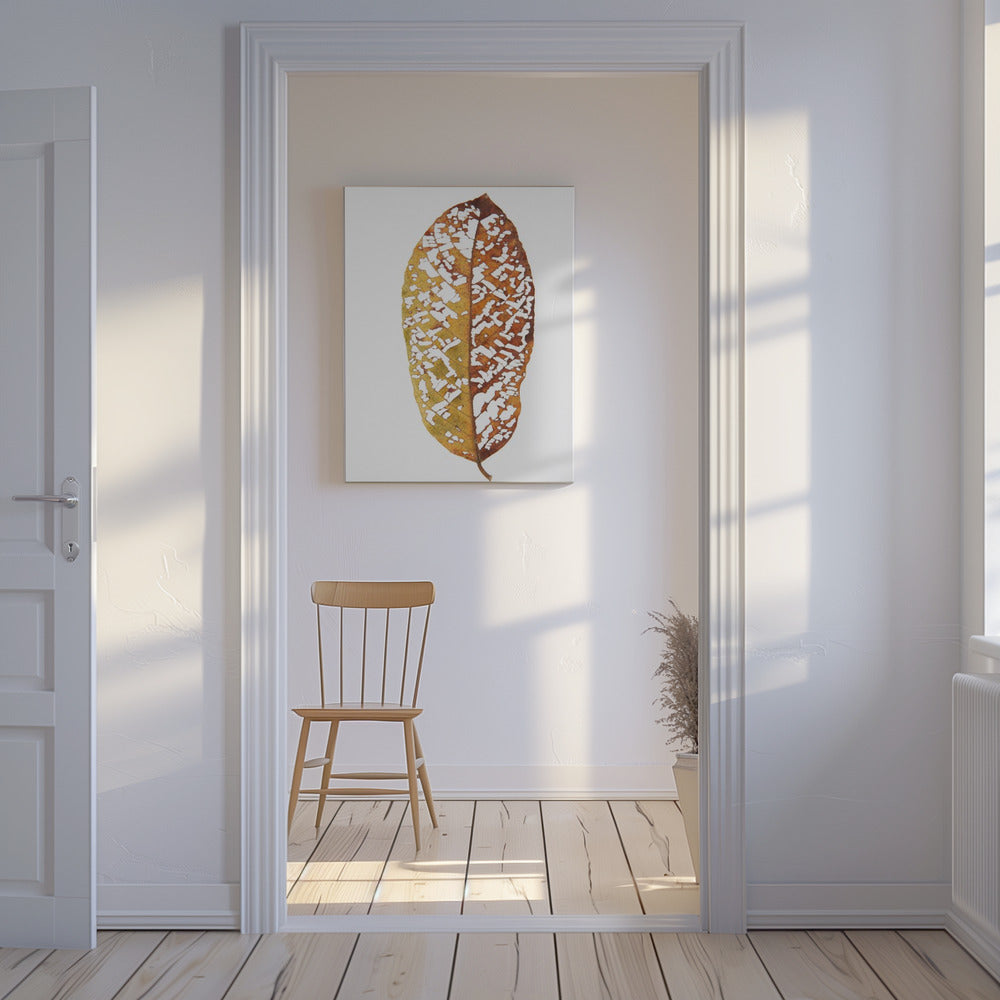 Vervaagd gebladerte kant | Canvas
