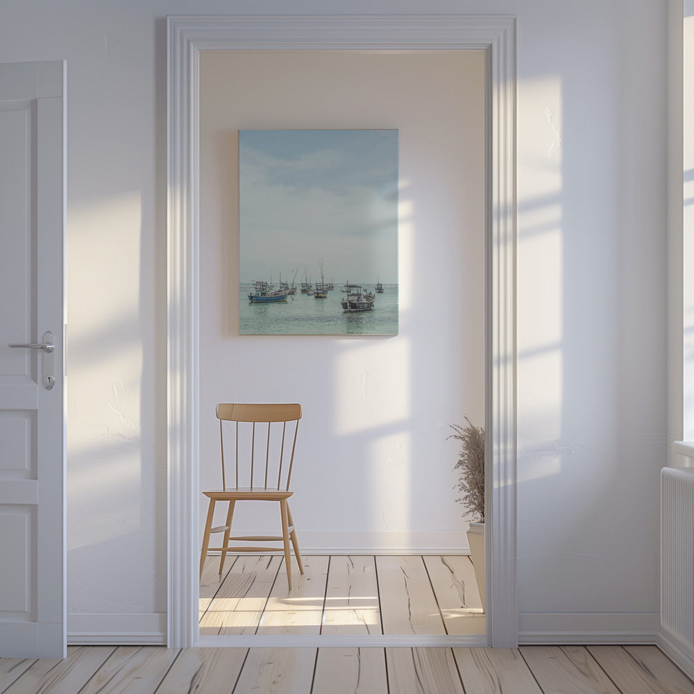 Tranquil Sea Vessels | Canvas