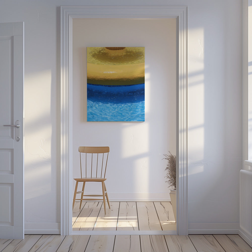 Yellow And Blue Bands | Canvas