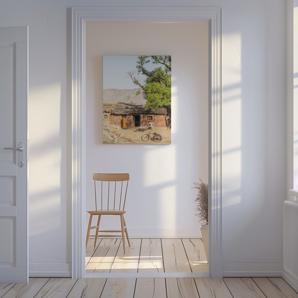Rustiek Indiaas dorpsgezicht | Canvas
