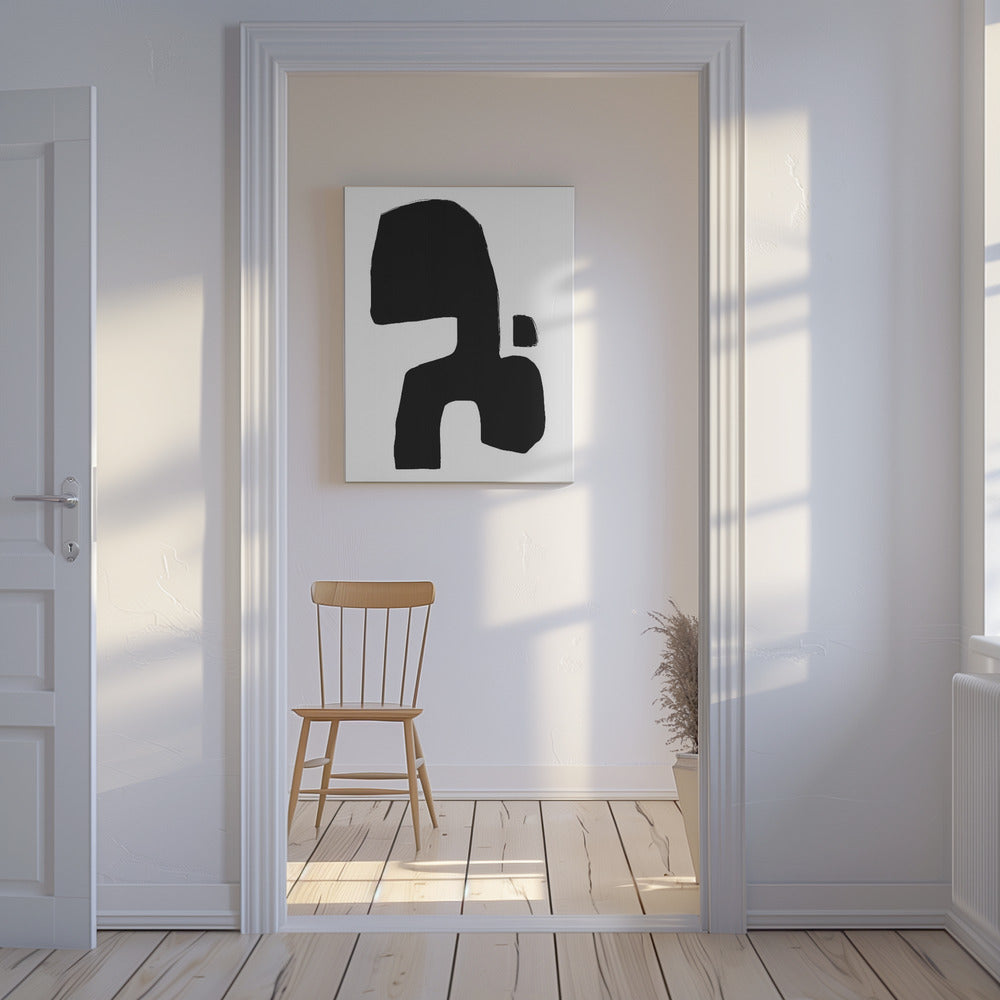 Monochroom silhouet | Canvas