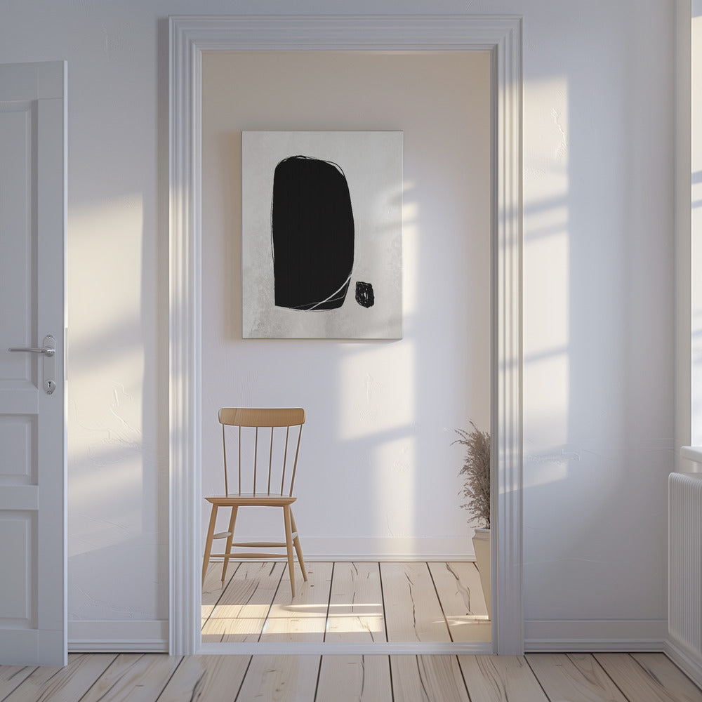 Bold Black Shapes | Canvas