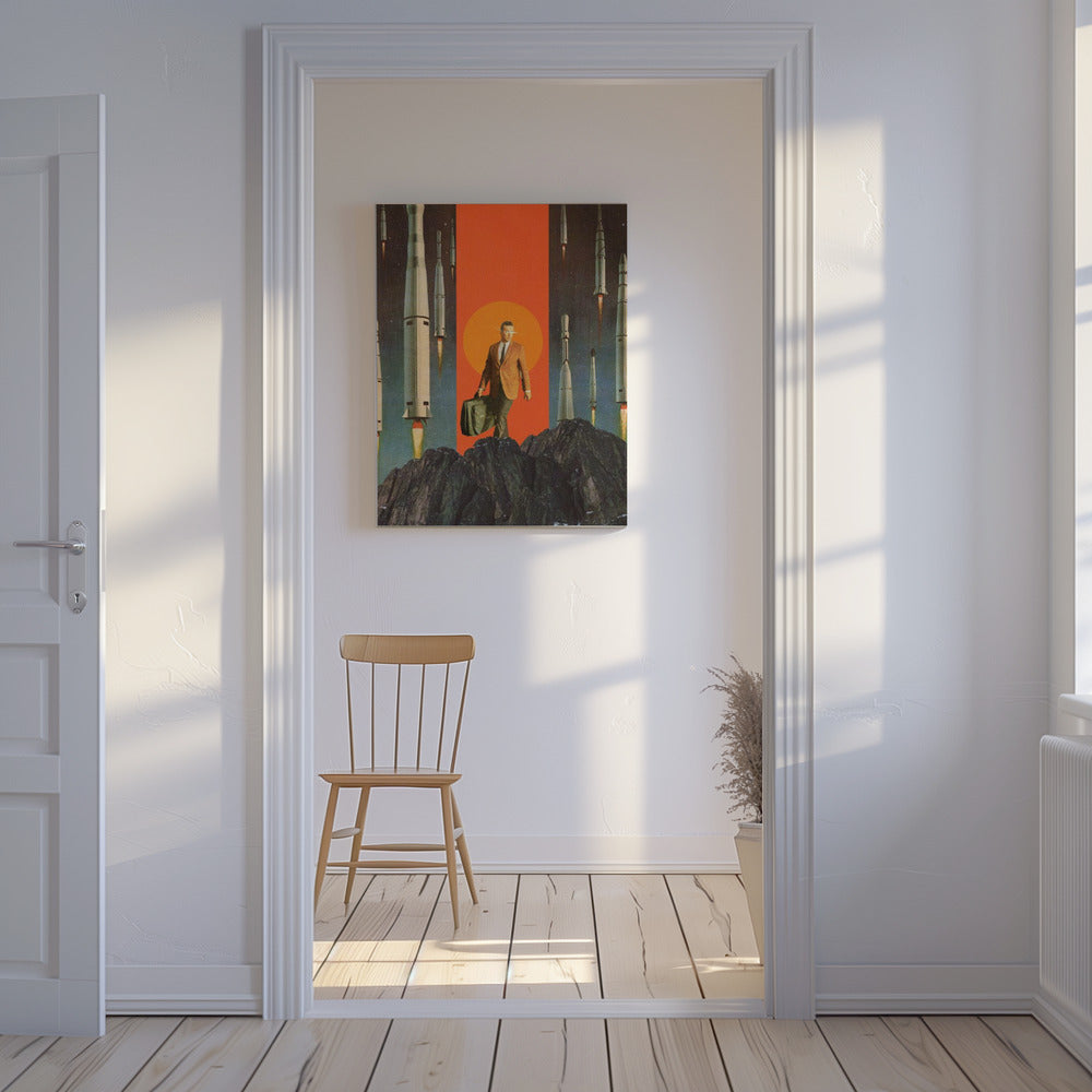 Het vertrek | Canvas