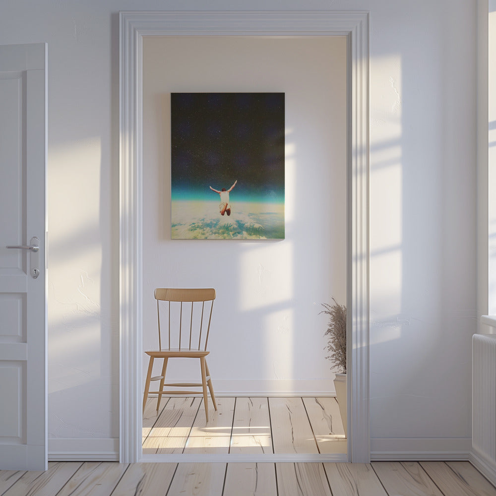 Vallen met een verborgen glimlach | Canvas
