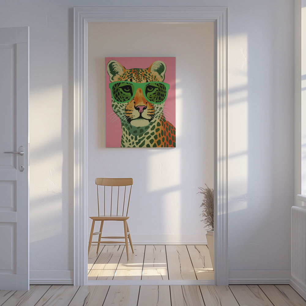 Cool kattenportret | Canvas