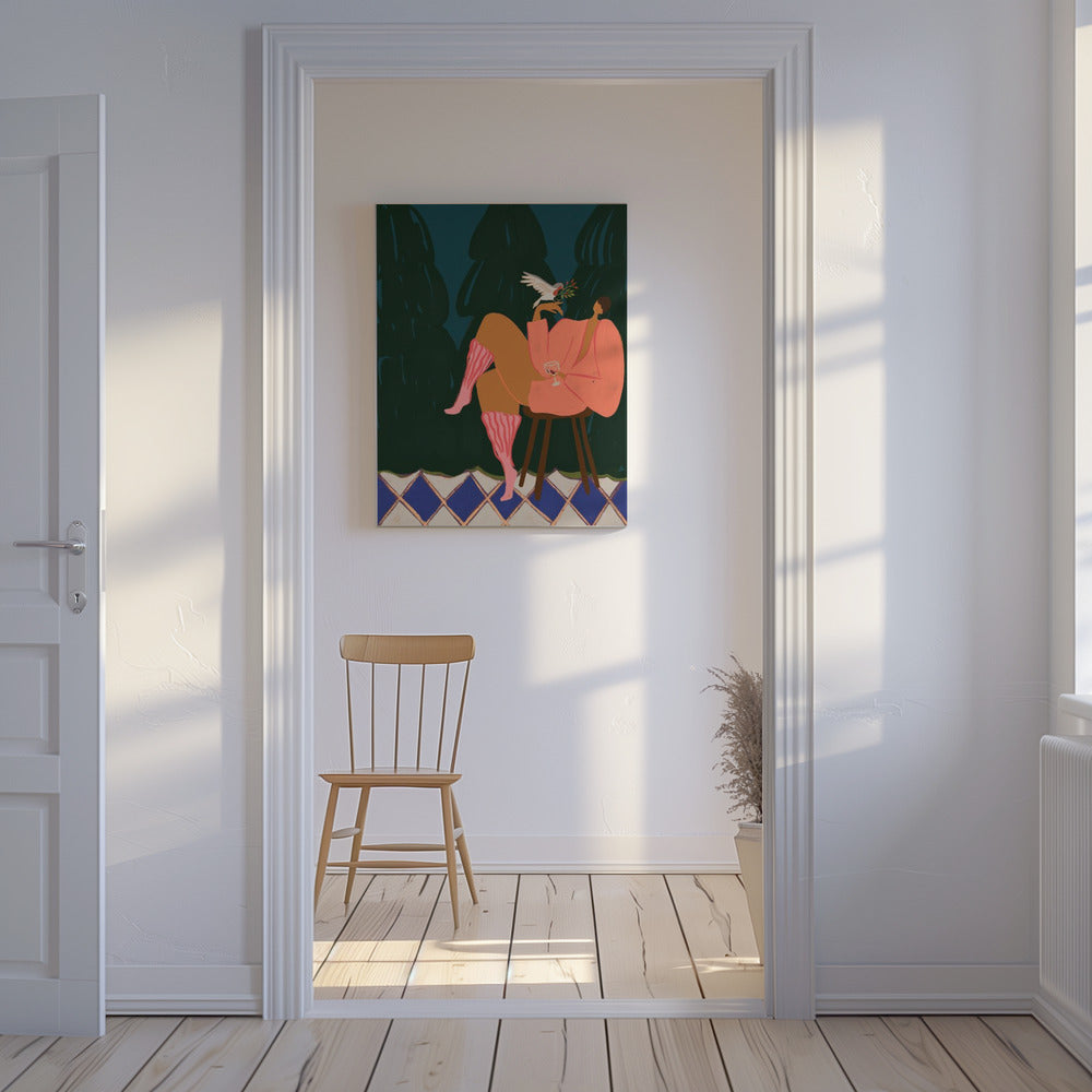 Een klein vogeltje vertelde me | Canvas