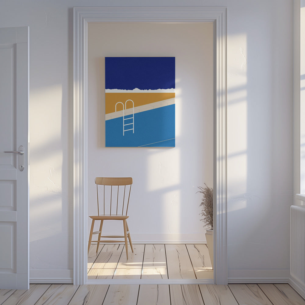 Woestijnzwembad | Canvas