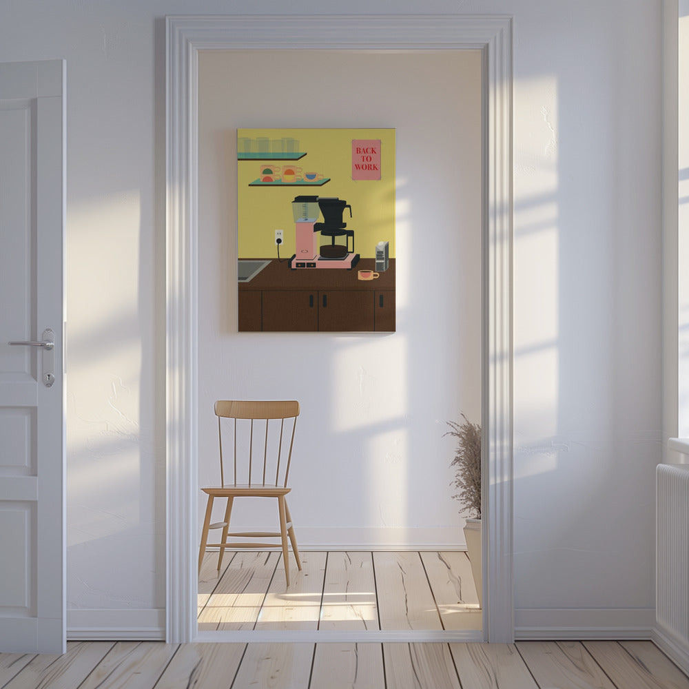 Terug aan het werk | Canvas
