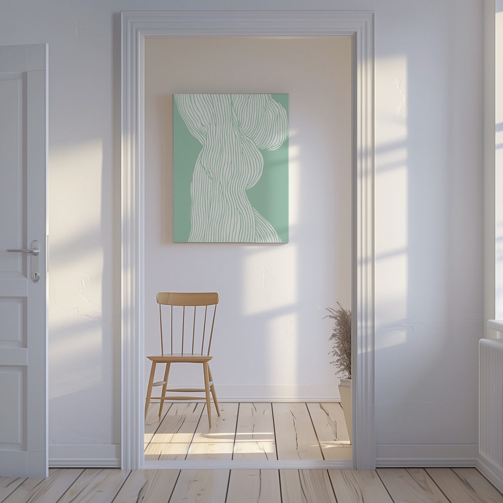 Vloeiende lijn elegantie | Canvas