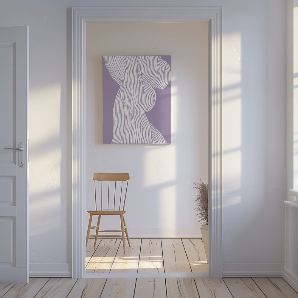 Gebogen lijnen stromen | Canvas