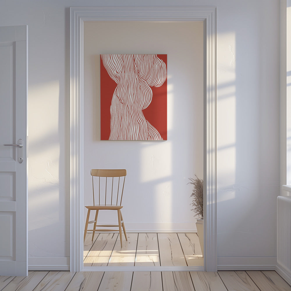 Vloeiende contouren | Canvas