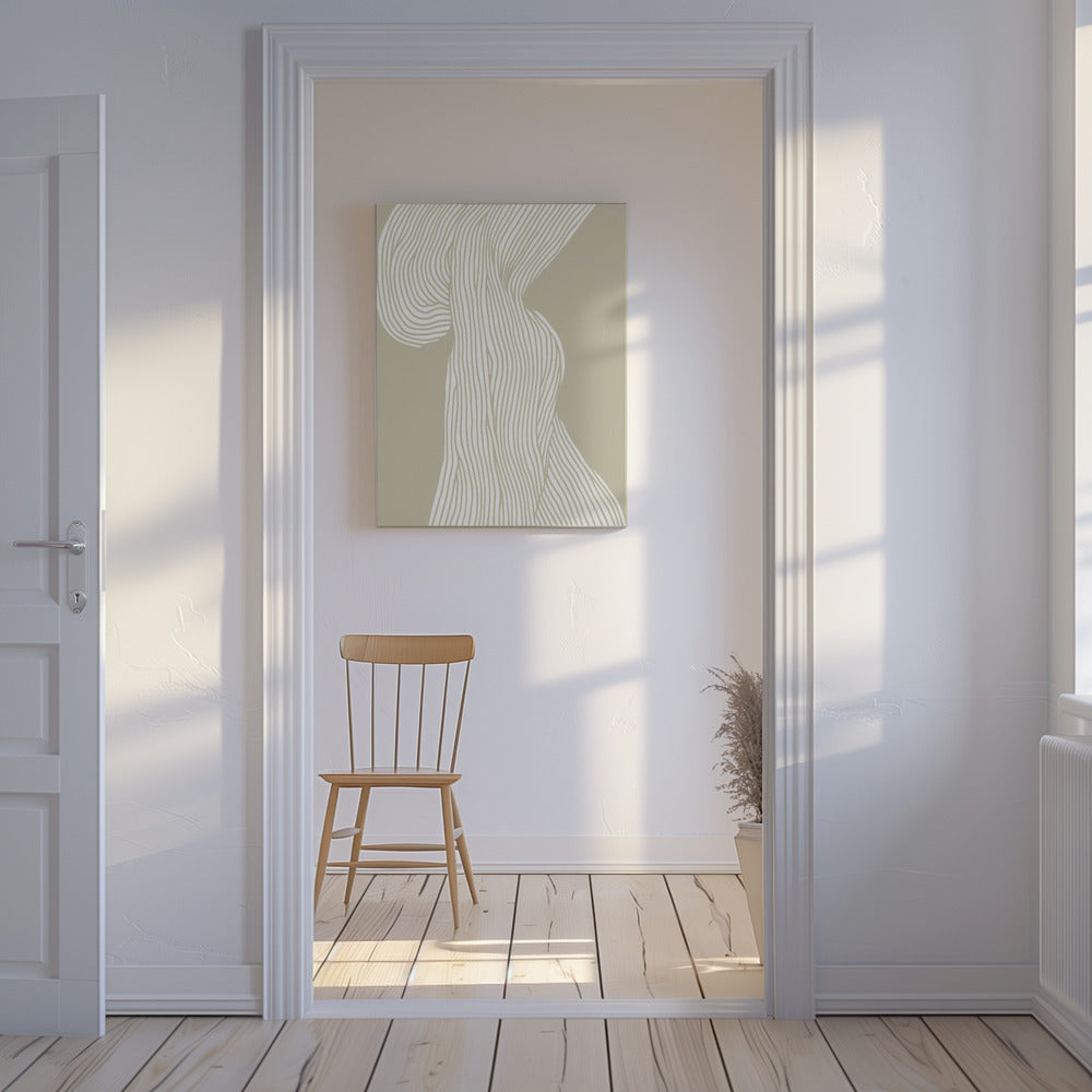 Vloeiende lijnen canvas | Canvas