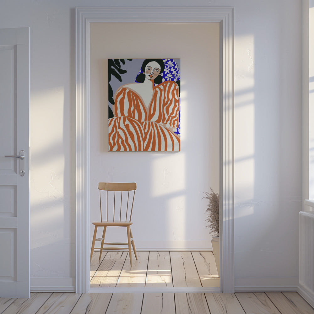 Zebra Elegantie | Canvas