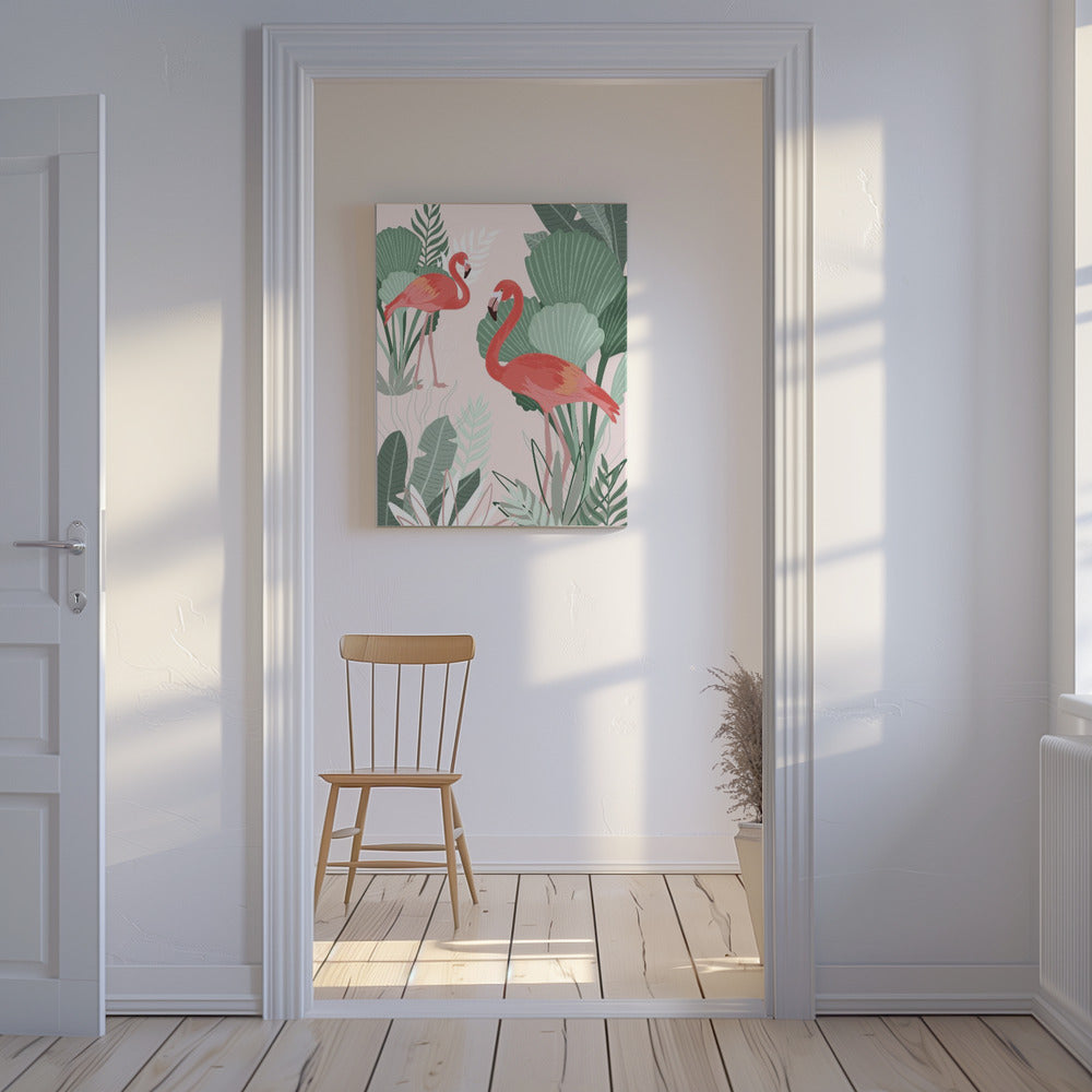 Flamingo Dromen | Canvas