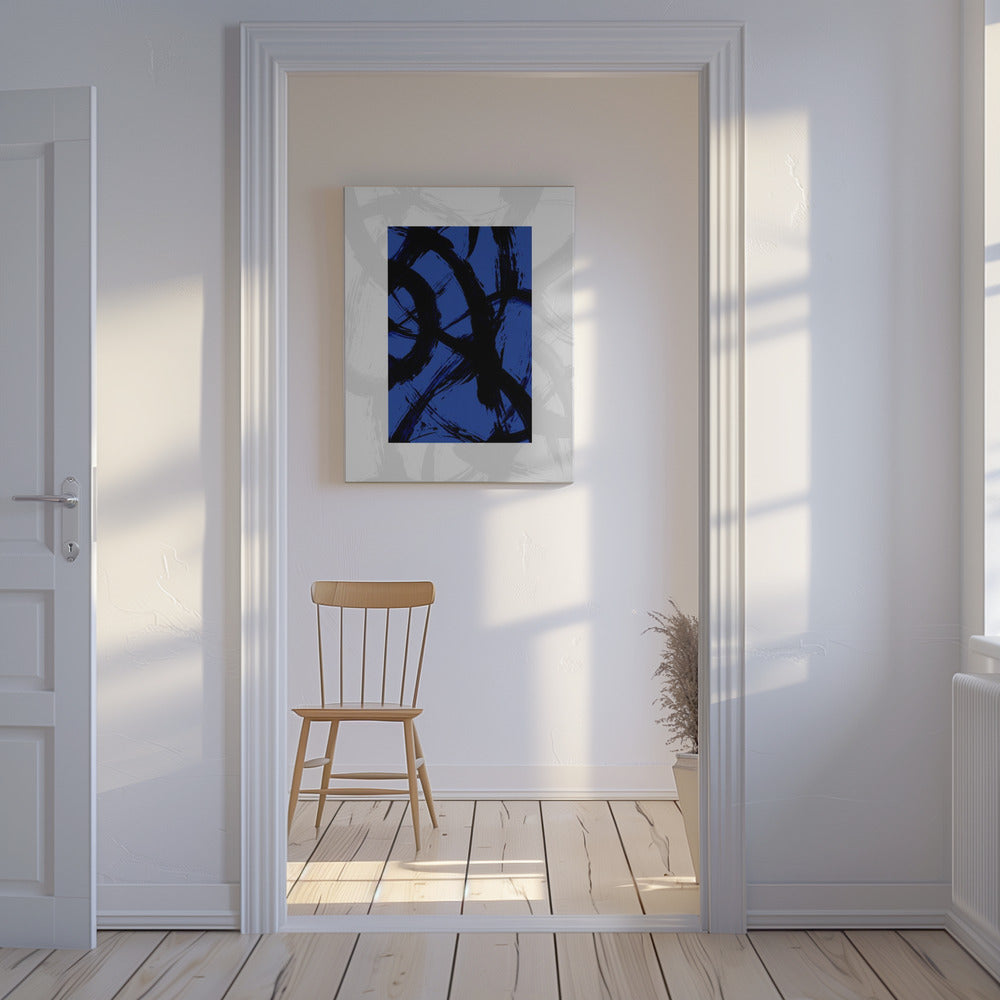 Abstracte penseelstreken 98Y | Canvas