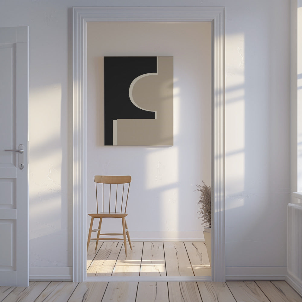 Abstracte grafische vormen | Canvas
