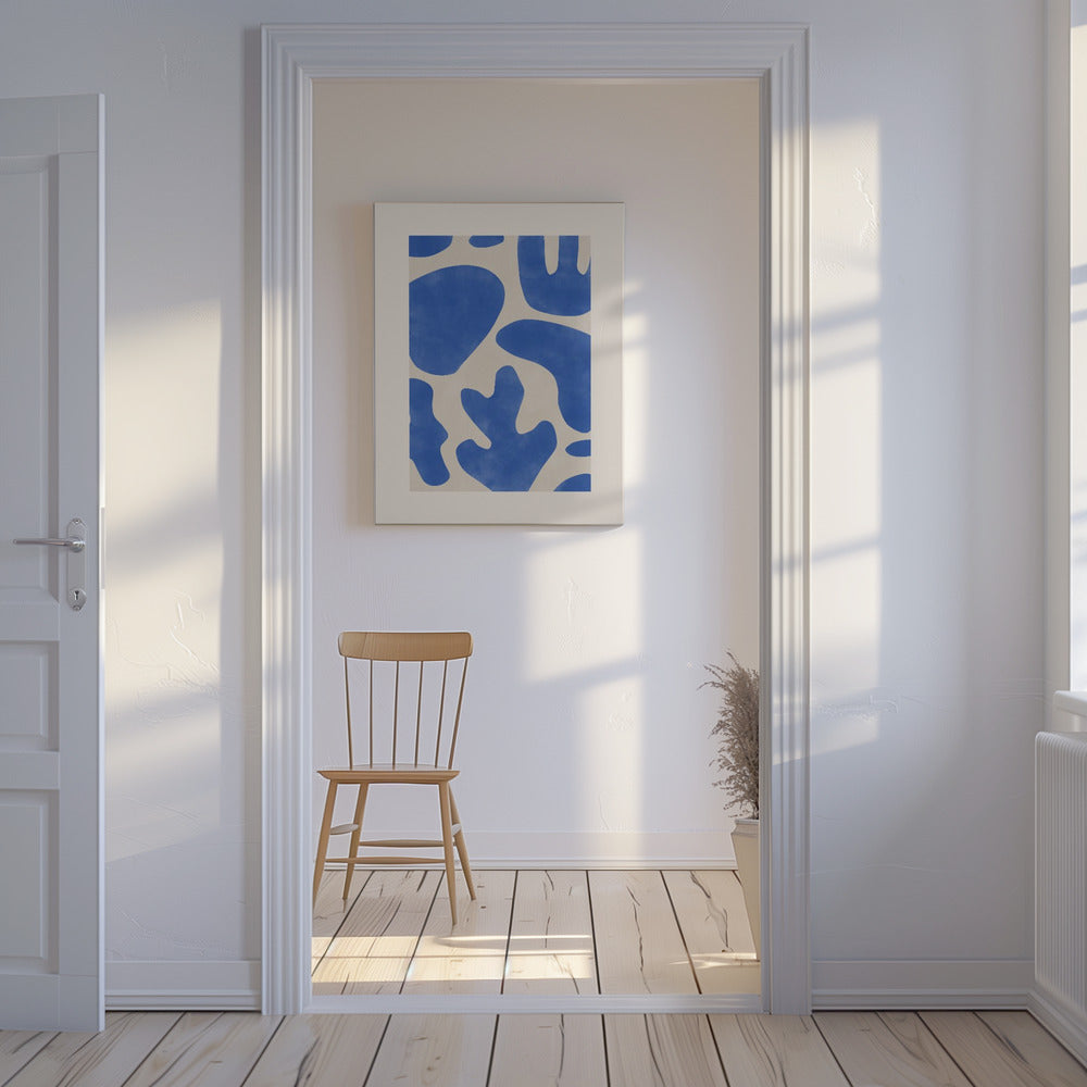 Blauwe Abstracties | Canvas
