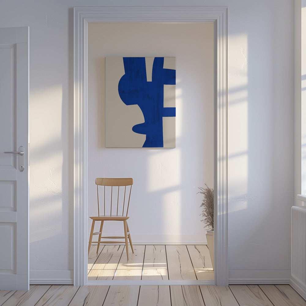 Schaduwen van Blauw | Canvas