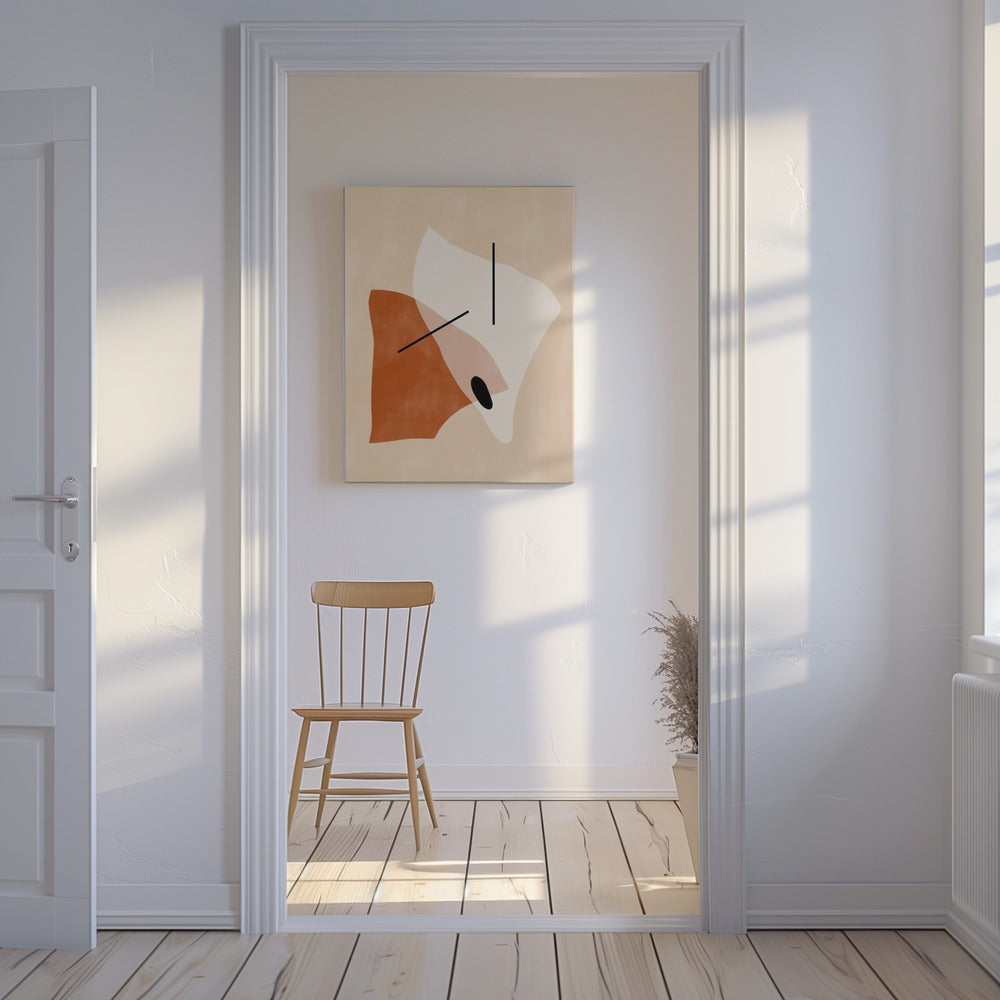Geometrische vormen in aardse tinten | Canvas