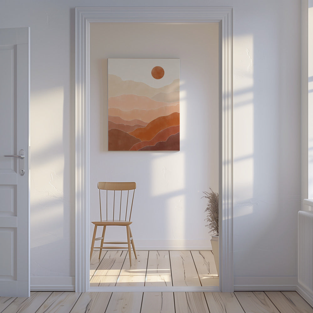Woestijnzonsopgang | Canvas