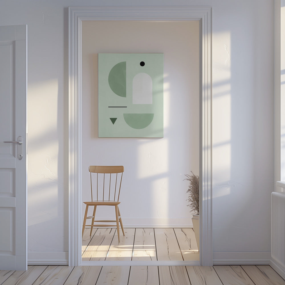 Rustgevend pastelkleurenpalet | Canvas