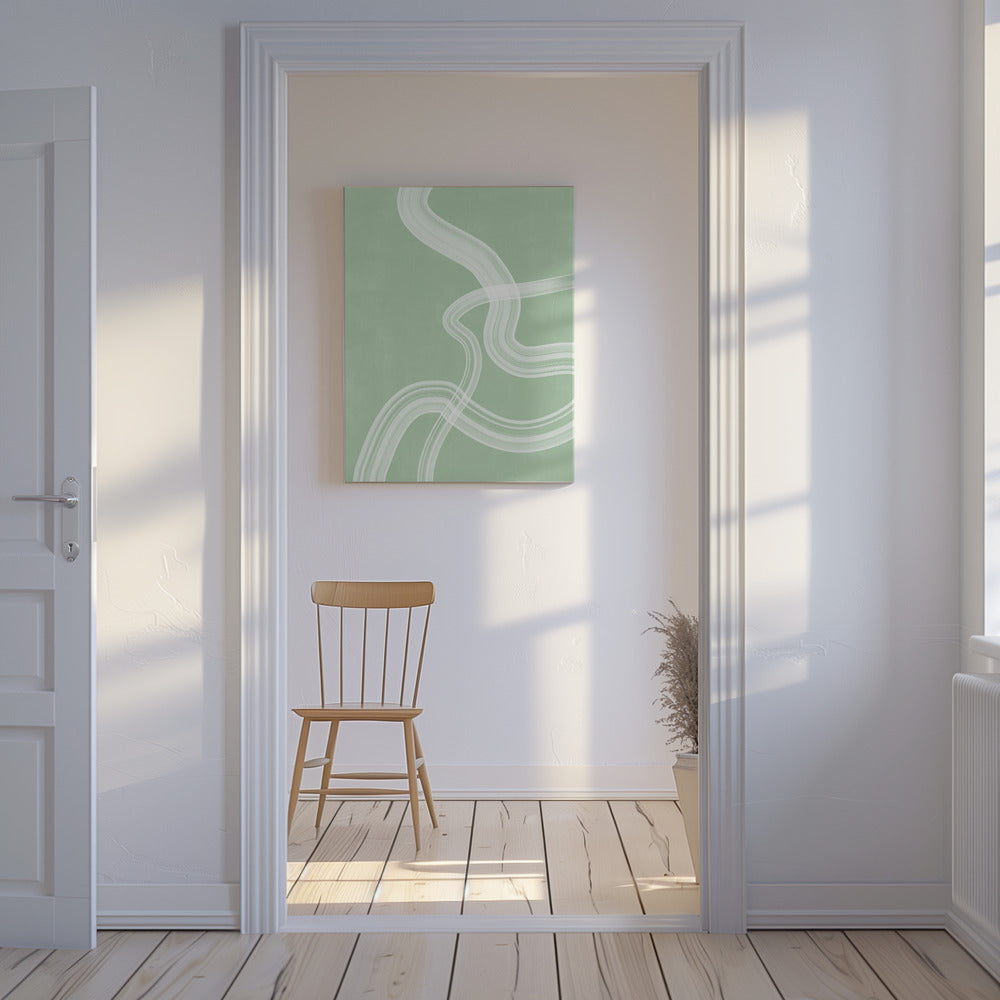 Muntachtige stroom | Canvas