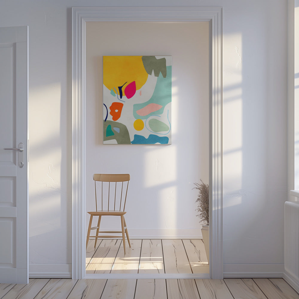 Landschap geïnspireerde uitsnede | Canvas