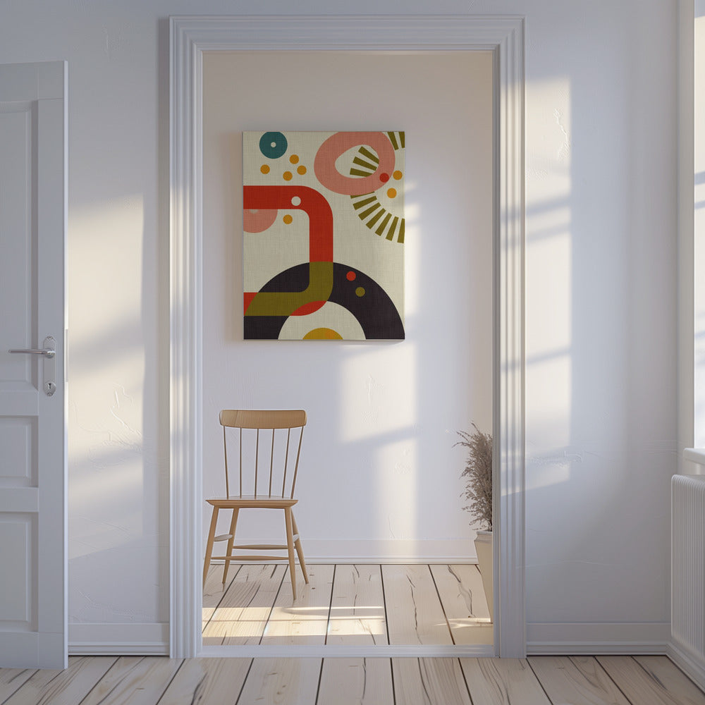 Mid Century Cirque 3 | Canvas